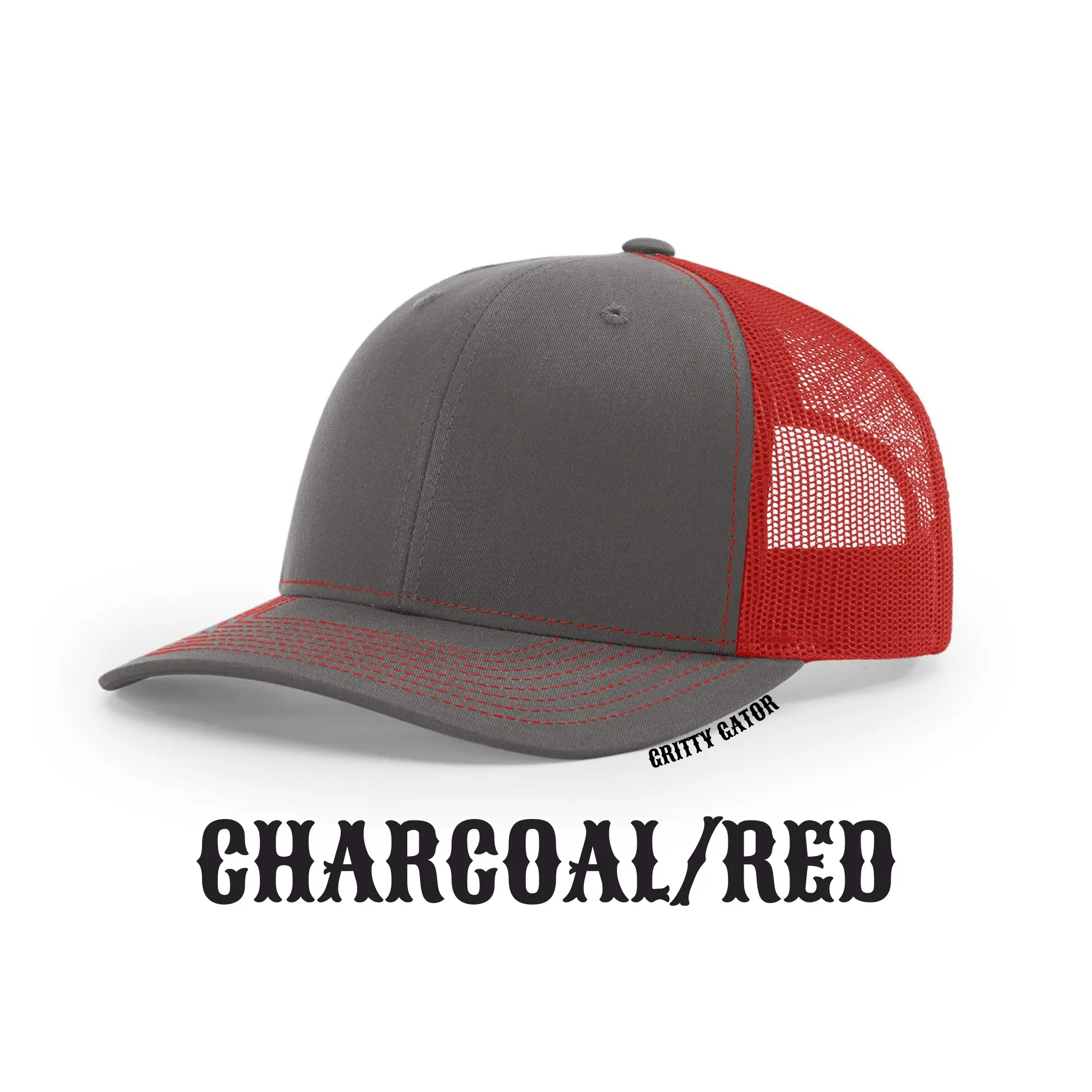 Charcoal/Red