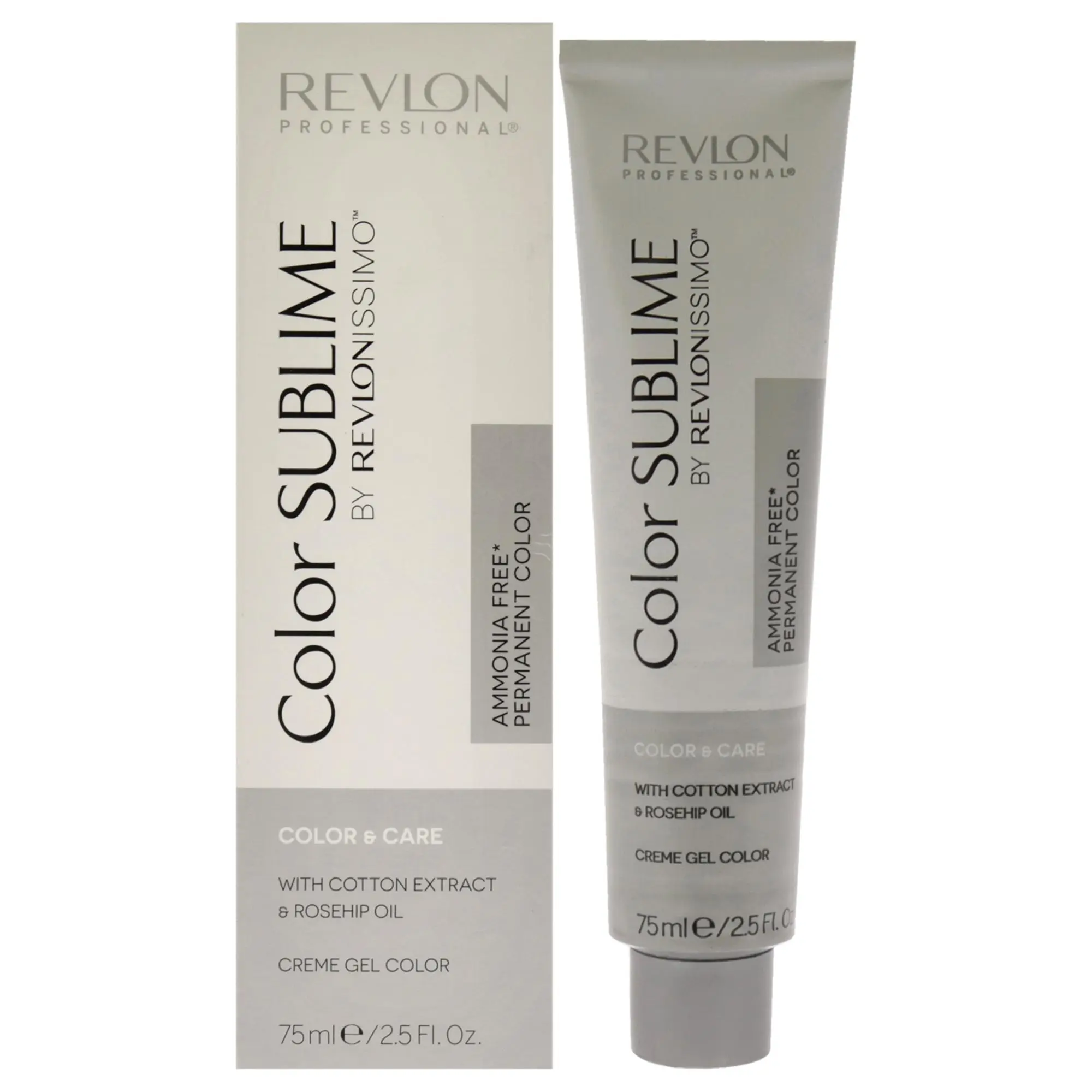 Revlonissimo Color Sublime Ammonia-Free Hair Dye - 7 Medium Blonde, 2.5oz, with Gel & Rosehip Oil, Unisex Hair Color by Revlon