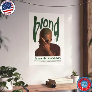 Frank Ocean Blond Poster, Frank Ocean Graphic Poster, Frank Ocean Merch, Rap Art, blond, Frank unisex gift, Frank Concert