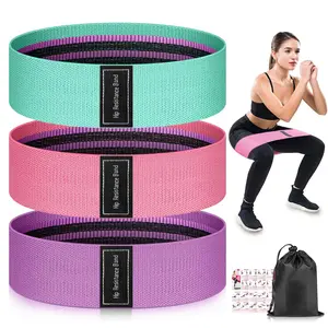 PUKEGM  Renoj Resistance Bands for Working Out,3Set Professional Exercise Bands for Pilates,Yoga,Home Gym,Booty,Leg Training | Heavy/Medium/Light Fabric Loops for Women Men