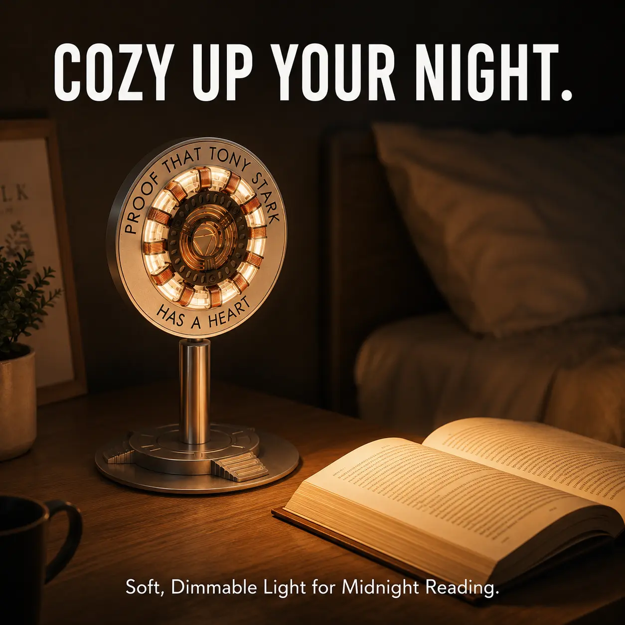Portable Bedside Reading Lamp, 9 Calming Color Options, Touch & Remote Control, Cozy Night Decor Light for Home Improvement Novelty Lighting