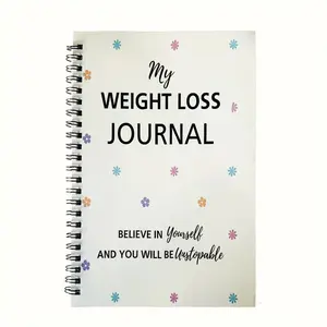 My Weight Loss Journal, Spiral Bound Planner, Inspiring Quote: Believe in Yourself, Be Unstoppable, Perfect Companion for Your Fitness Journey