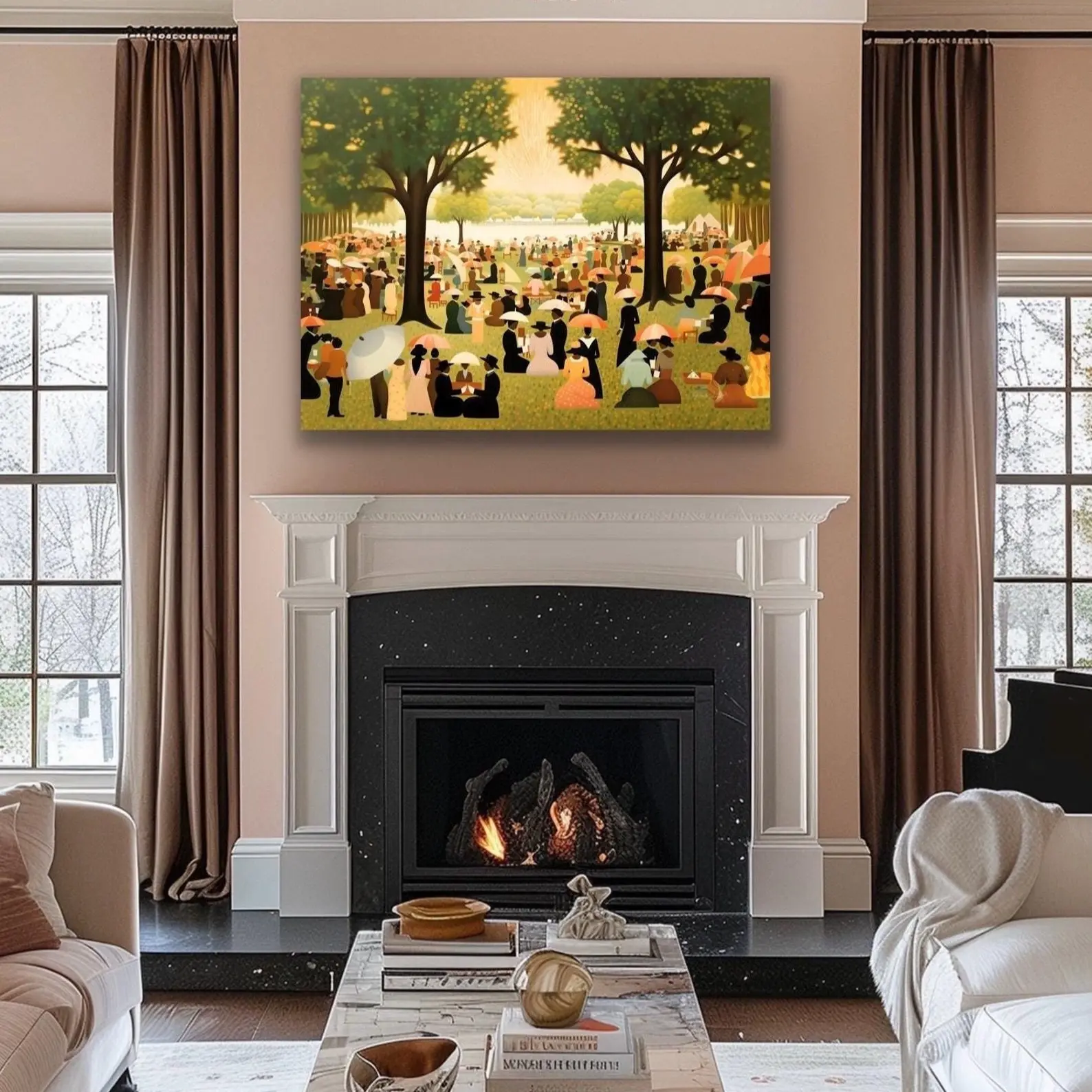 The Family Reunion Juneteenth Wall Art, Black History Cultural Decor for Home, Office, and Celebration Spaces