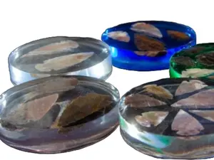 Plain Resin Arrowhead Coasters