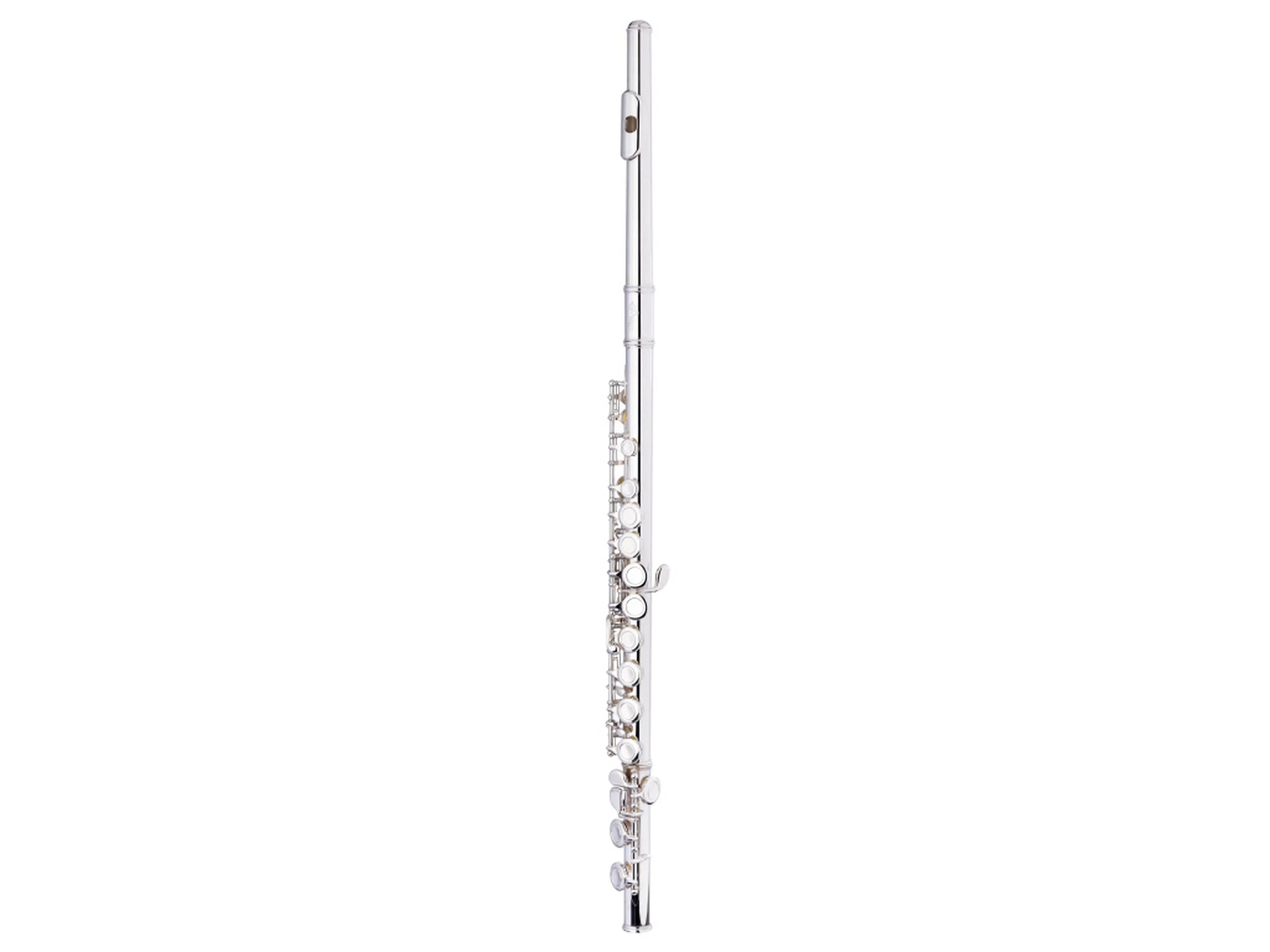 Stagg 22330 Full-Size Nickel Silver Plated C Flute - Closed Holes, Offset G, Split E, Beginner/Younger Players Model, Includes Cleaning Swab, Ideal for Workshop Use, 15.35x4.72x2.36 in (39x12x6 cm)