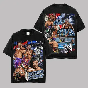 'The Master of the 619' Rey Mysterio WWE Graphic Premium Washed Cotton T-Shirt For Wrestling Fan, Ultimate Underdog Fan Shirt, Óscar Gutiérrez Rubio Merch, Rey Mysterio Inspired Shirt Gift Tee