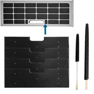 1 Set WH01X35719 Lint Filter Compatible with Ge Washer Dryer Combo Foam Filter for PFQ97HSPVDS Combo Washer Dryer Filter with Lint Brush (4 Filter Cartridges+2 Brushes)-