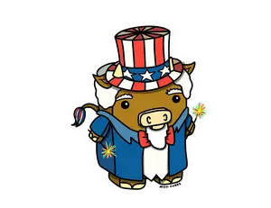 Uncle Sam Wants Moo Sticker
