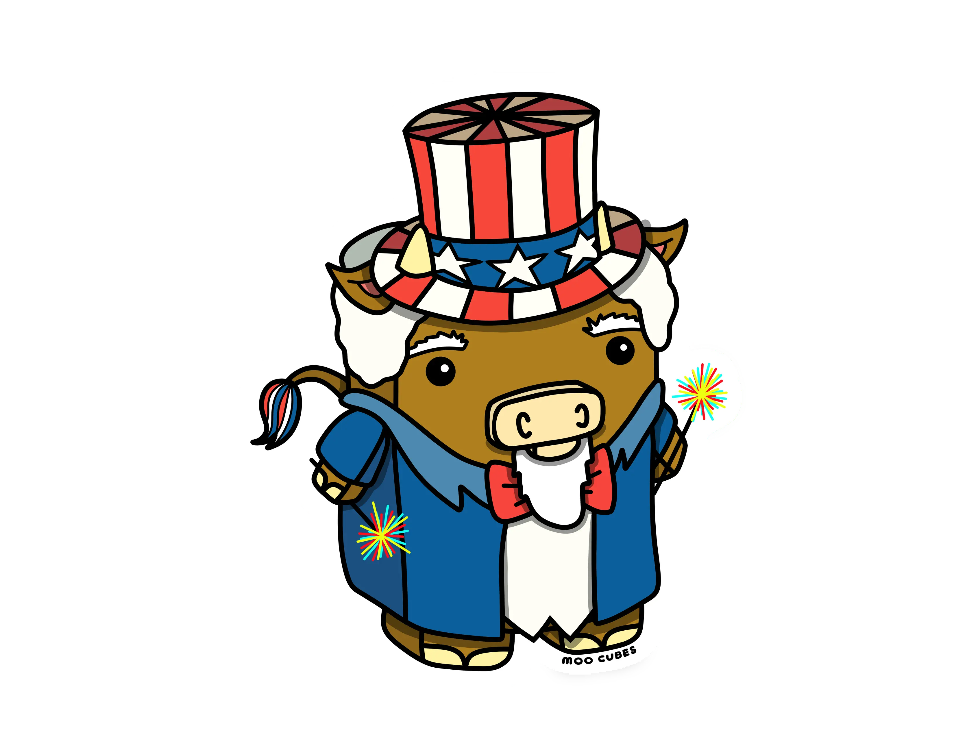 Uncle Sam Wants Moo Sticker
