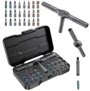 24 in 1 Magnetic Screwdriver Set, DIY Ratchet Mini Removable Self-Assembly Precision Screwdriver Tool Kit, Magnetic DIY Precision Tool Kit with Variety Head Styles for PC/Mobile/Watch/Bicycle, and Various Assembly Products, Best Gift