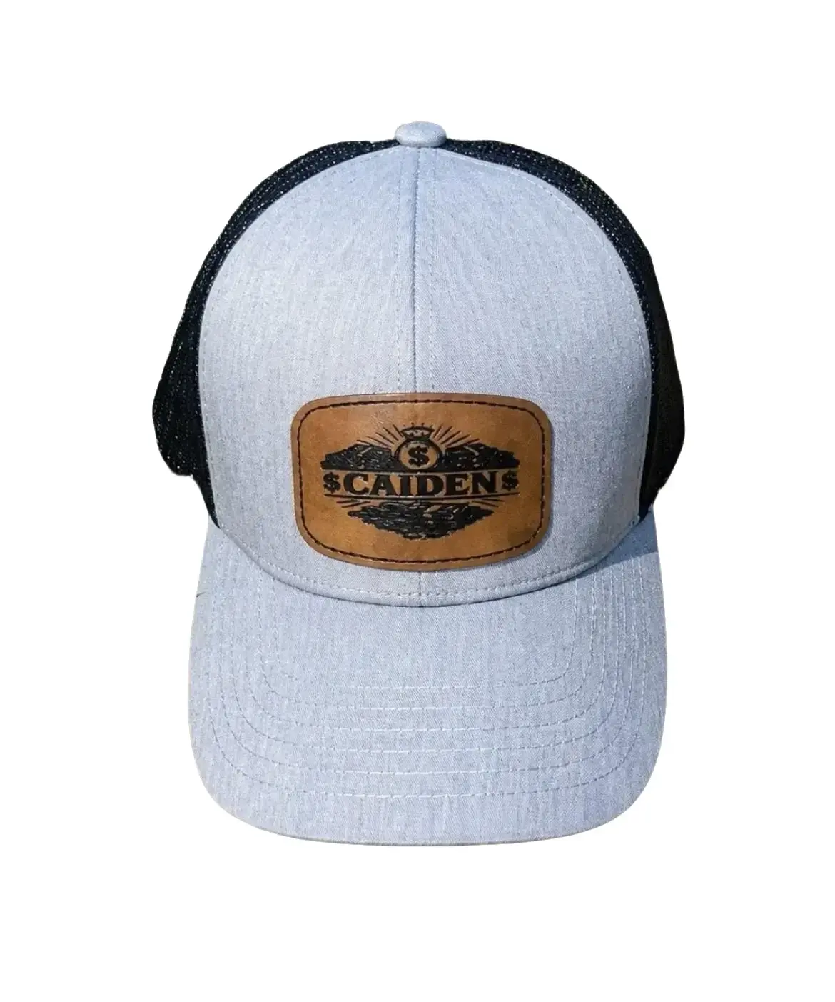 Custom Leather Patch Hat - Personalized Fashion Accessory Gift for Daily Wear