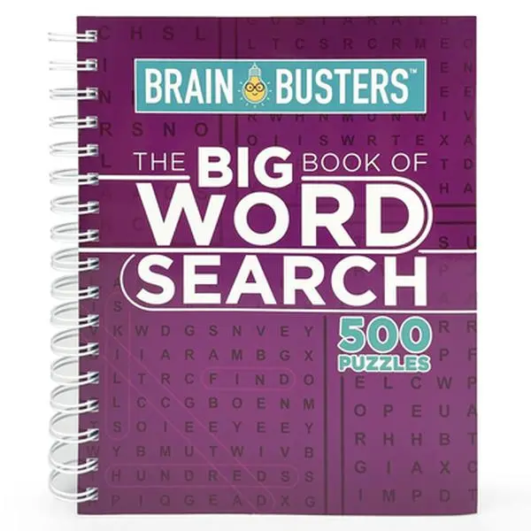The Big Book of Word Search: 500 Puzzles -- Parragon Books, Spiral Bound, Comb or Coil