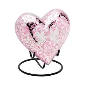Pink Loving Doves Keepsake Heart