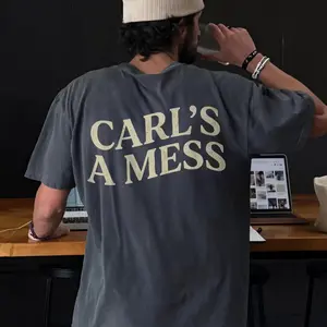 Carls A Mess Comfort Colors Shirt, Retro Groovy Back Side Hoodie, Hamptons Summer Party Tee, Send It Aesthetic Shirt, Wavy Typography Top, Classic Fashion, Timeless Design for All, Casual Style