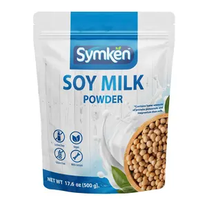 SYMKEN Sugar-free Soy Milk Powder 17.6 Oz (500g) | Vegan | High in Protein | Gluten free | Lactose free | Non-GMO | Plant-based | Non-Dairy | Added with Vitamins, Minerals, and Antioxidants