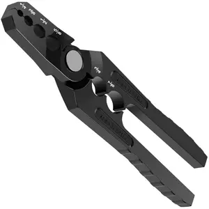 Manual Copper Tube Rounder Flat Tube Repairer Pliers Pipe Rounding Plier with 6 Hole Multifunctional Tube Rounder Tool for 1/4" 3/8" 1/2" 5/8" 3/4" 7/8" Copper Tube Aluminum Thin Walled Iron Pipe