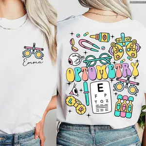 Custom Name Eye Doctor Shirt, Optometry Shirt, Personalized Ophthalmologist TShirt, Ophthalmology Tech Tee , Special Gift Shirt
