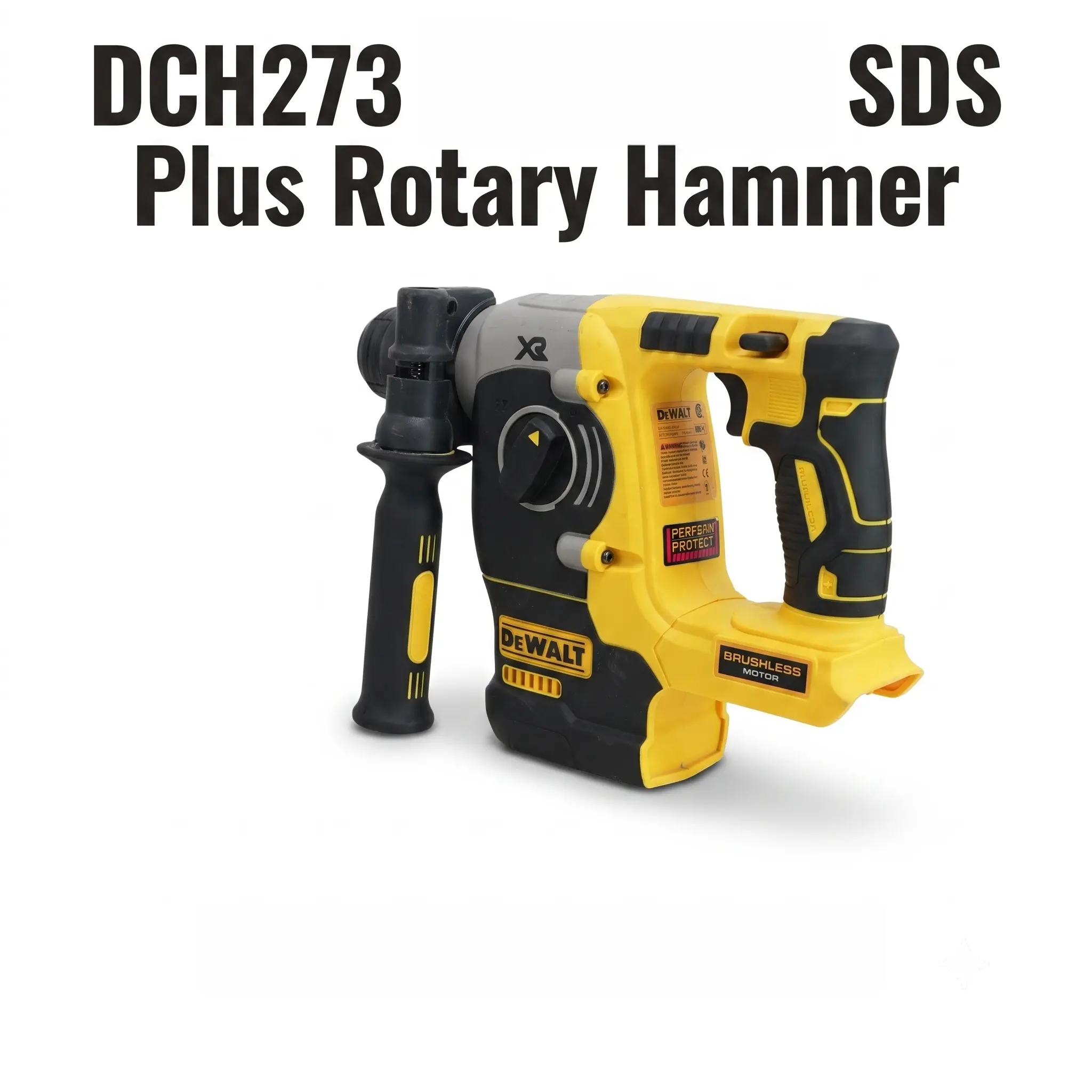 Dewalt DCH273 Rotary Hammer Drill with 360° Auxiliary Handle, Ideal for Jobsite Multi-Material Drilling