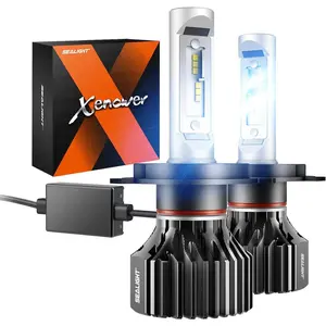 2014 Suzuki C50 Boulevard B.O.S.S. 9003/H4/HB2 100W 6500K White IP67 LED Headlight Bulbs 2PCS SEALIGHT X1