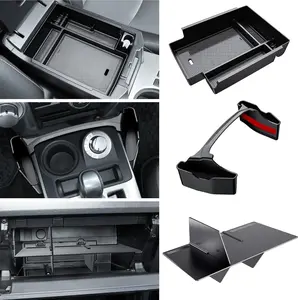 3 count Center Console Organizer Compatible with Toyota 4Runner 2024 2023 2022 2021 2020 2019-2010 Glove Box Organizer Gear Shift Tray Armrest Storage Box 5th Gen 4 Runner Accessories