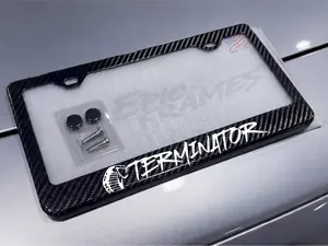 SVT TERMINATOR COBRA License Plate Frame 100% Real Carbon Fiber