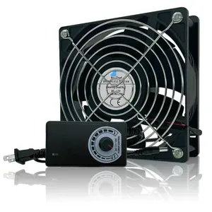 120Mm Computer Fan with AC Plug Fan 120V 110V 220V Variable Speed for PC Cabinet