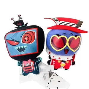10cm Stuffed Hazbin Valentino Plushie Anime Hotel VOX Plush Cartoon Figure Model Toys Decorative Pandents Keychain Doll