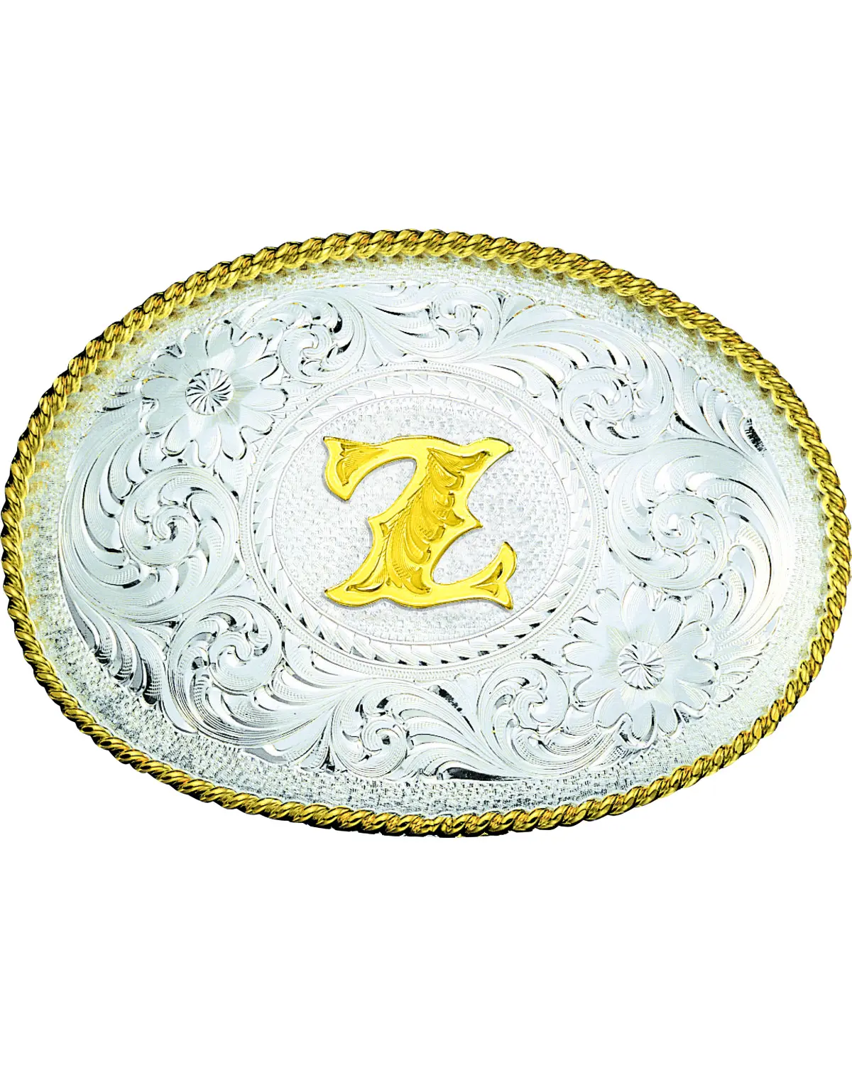 Montana Silversmiths Unisex Engraved Initial Z Western Belt Buckle - 700Z