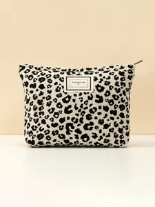Women's Leopard Print Makeup Bag, & Style Large Capacity Cosmetic Organizer, Waterproof Travel Toiletry Kit Gift, Makeup Organizer Pouch, Makeup Storage Bag