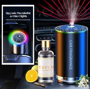 Smart Car Air Freshener Diffuser, 5 Adjustable Modes, Intelligent Start/Stop Aromatizante para Carro, Car Diffuser with Essential Oil