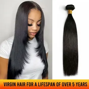 Ygwigs Cambodia Virgin Hair Bundles Sew in Extensions Straight