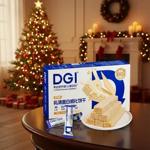 Wafer,Soy Milk Wafer, Low GI Nutritious Wafer Snack, Quick Office Breakfast Bite, Creamy & Crispy, Suitable for Professionals, Moms & Fitness Lovers, 252g.