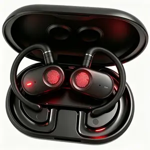 AI Smart Open Ear Bluetooth Headphones with 156 Languages Real-Time Translation, 50 Hours Battery Life,no subscription required,Sweatproof for Gym Workout Cycling,Stereo Sound,Ultra Long Battery Life for Men Women wireless bt earbuds bluetooth earbud