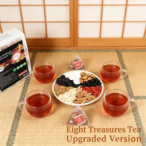 Natural herbal health tea. Individually packaged tea bags for easy brewing. Warms the body and soothes the stomach, relieves stress, and improves sub-health conditions. Eight-treasure health tea. organic kidney cleanse tea