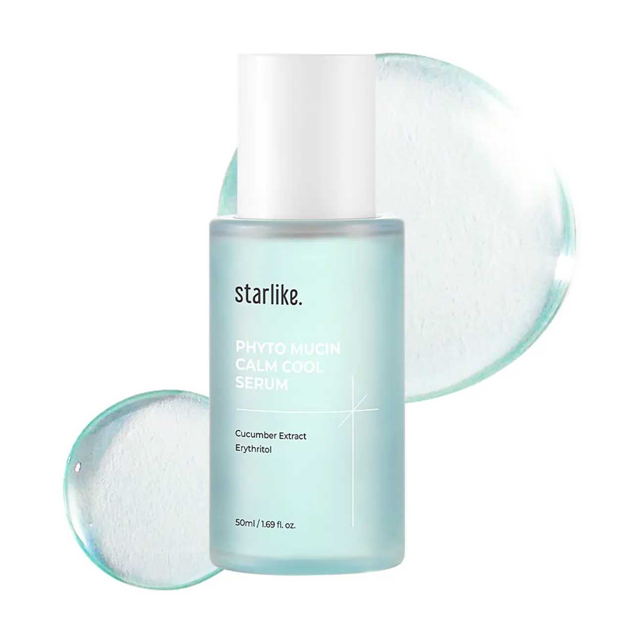 starlike Phyto Mucin Calm Cool Serum | 1.69 Fl Oz (50ml) | Yam & Okra | Korean Hydrating Facial Serum | Moisture-Lock Technology | Radiant & Glow Finish | Soothing & Moisturizing | K-Beauty Skincare