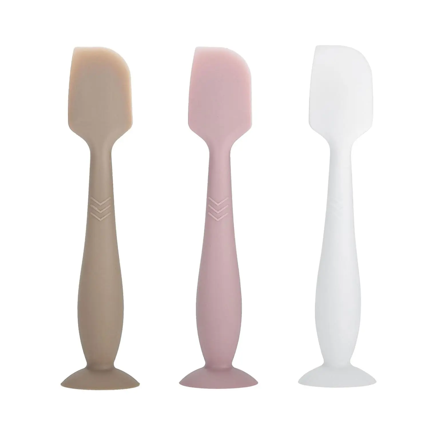 3-Pack  Diaper Cream Spatula -  Diaper Rash Cream Applicator for  Paste - Diaper Cream Brush for  Essentials (grey, pink, white)