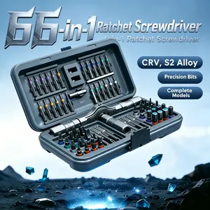 66-In-1 Precision Ratchet Screwdriver Set, Versatile Tool Kit, Multipurpose Screwdriver Kit for DIY Projects, Repair, Essential Hardware Accessories, Durable and Efficient Design