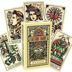 Fortune-Telling Tarot Cards Portable Size Divination Game Cards, Educational Multiplayer Card Games, Easter Christmas Halloween Gift