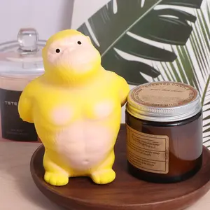Orangutan Squeeze Vent Gorilla Slow Rebound Yellow Squeezing Monkey Toys Creative Funny Soft Glue Gorilla Toys Adults Gifts