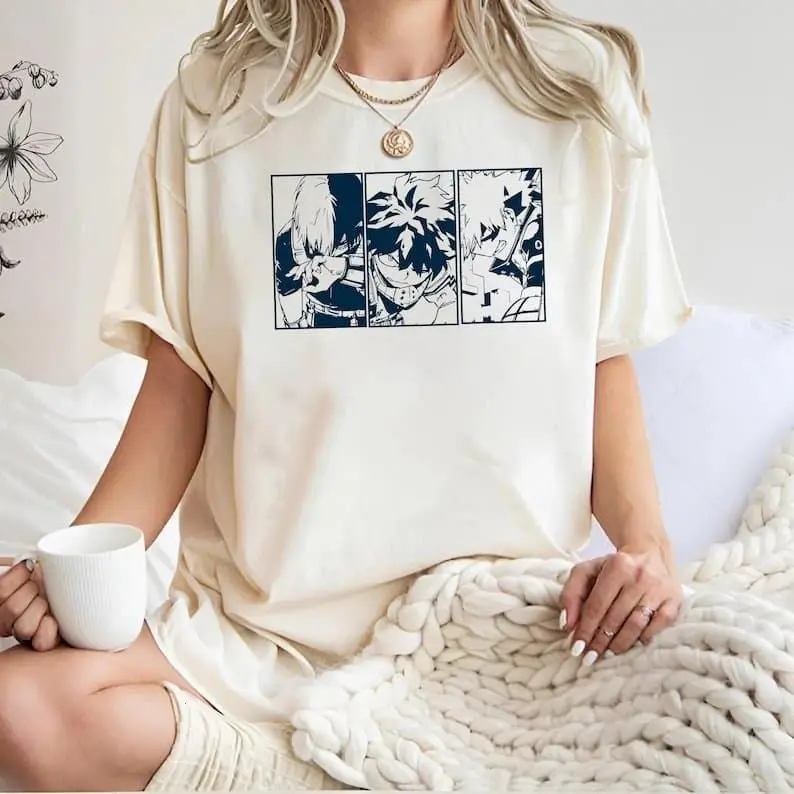 My Hero Academia T-Shirt � Deku, Bakugo & Todoroki Anime Tee