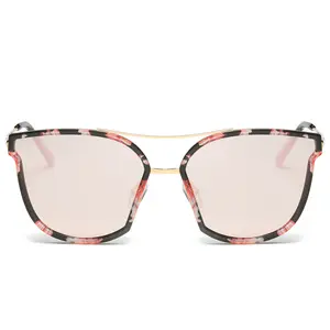 Cat Eye Sunglasses for Women Fashion Designer Style Mirrored Lenses