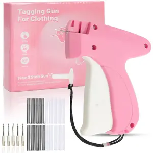 Instant Clothing Alteration Kit with 2000 Black & White Micro Stitches - Universal Fine Stitch  for Quick Fix Stitching, Tagging & Quilt Tacking, Portable Sewing Machine for Beginners Mini Tool Kit with Storage Bag tag gun