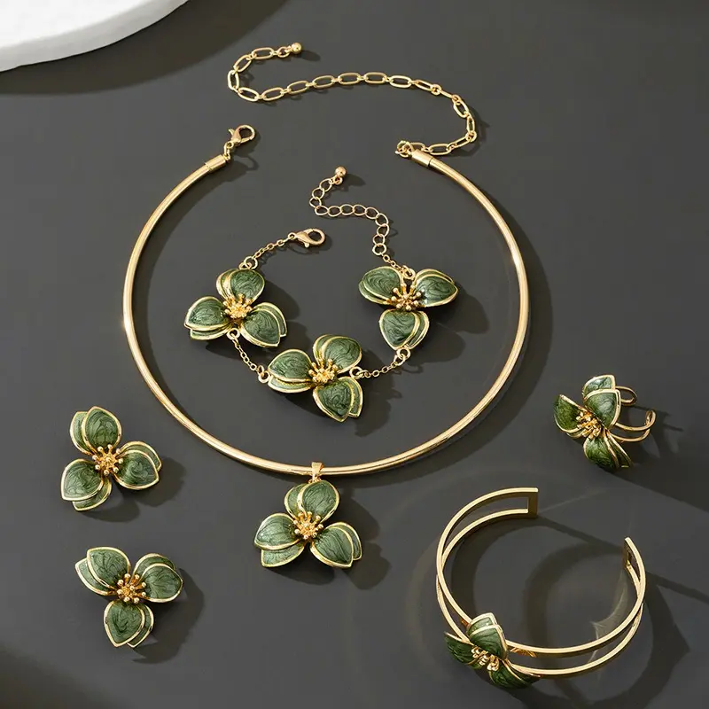 Artificial Gemstone Jewelry Sets, Synthetic Earrings for Women, Fashion Female Jewelry Accessories (Random Selection)