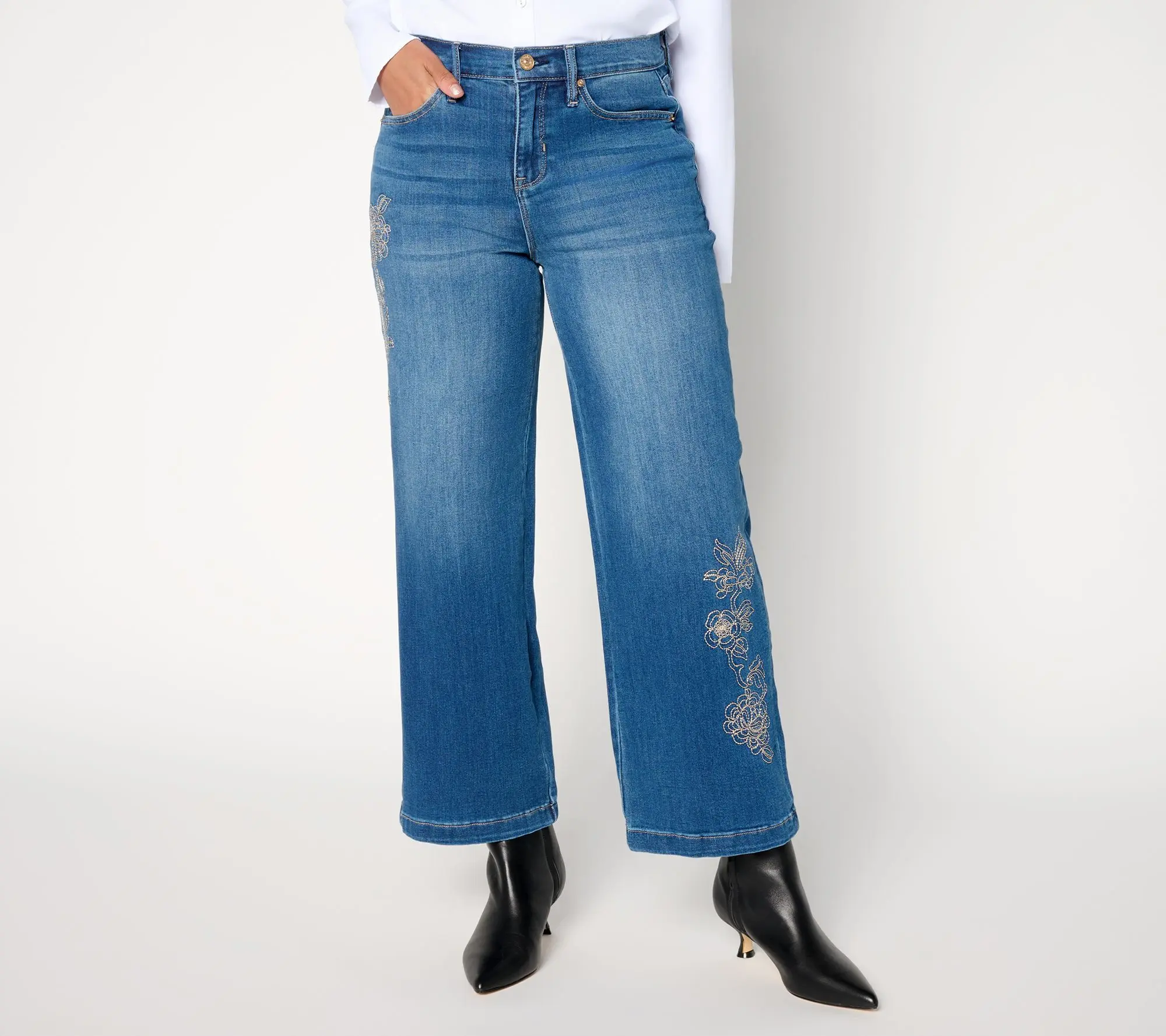 nicole by Nicole Miller Petite Straight Leg Jean nicole by Nicole Miller Petite Straight Leg Jean