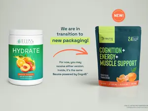 Neuma powered by Cogni6 | Daily Brain & Body Nourishment for Focus, Energy & Mood | Tropical Tangerine Drink Mix | Made in USA