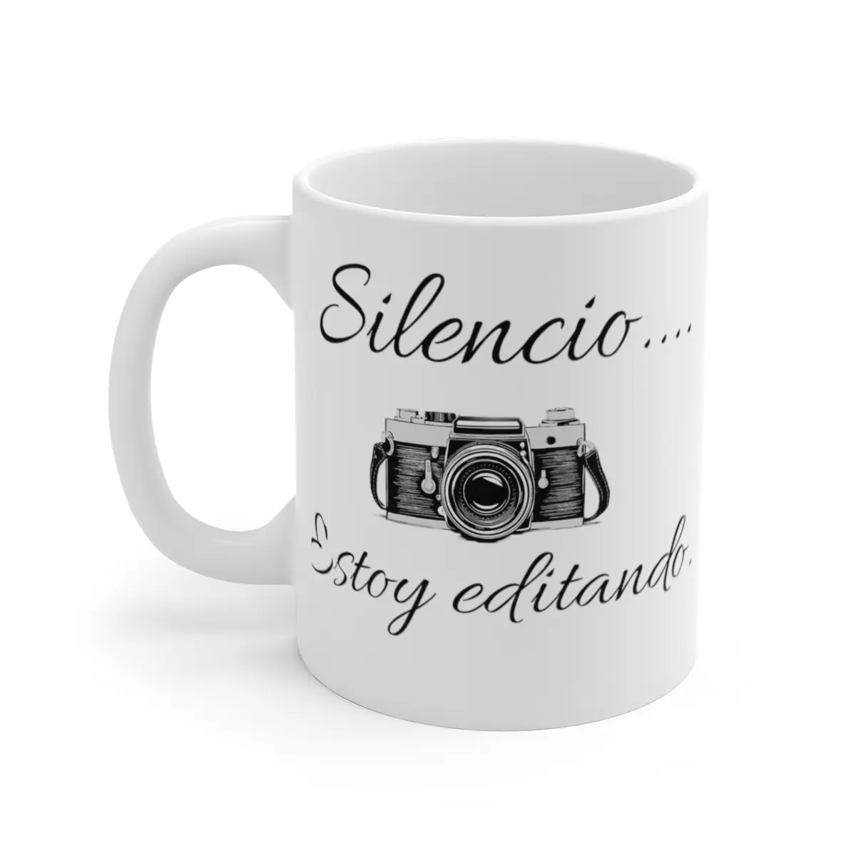 New "Silencio....Estoy Editando" Photography Mug, Photography Related Gifts, Gifts For Professional Photographer, Birthday Gift For Him Or Her
