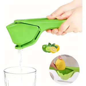 Lime Squeezer, Manual Leverage Effortless Hand Juicer, Easy Squeeze Fold Flat Lemon Juicer, Lemon Press Squeezer with Sideways Pivot to Increase Leverage Easy to Use for Lemons, Lime, Citrus (Green)
