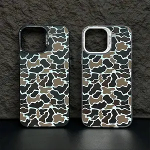 Camouflage Vintage Pattern Laser Colorful Phone Case, Fits Apple iPhone 17/16/15/14/13/12/11/XS/XR/x/7/8/mini/plus-Pro-Max/se, Birthday Gift