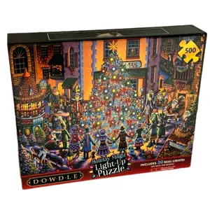 Dowdle Christmas Light Up Puzzle - 500 Piece jigsaw