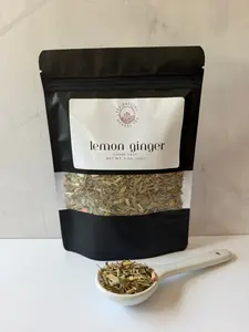 Lemon Ginger Tea – Caffeine-Free  -Zesty Lemon and Ginger